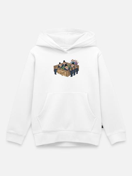 Lobbyisten-Streichelzoo - Kinder Premium Organic Hoodie - Weiß