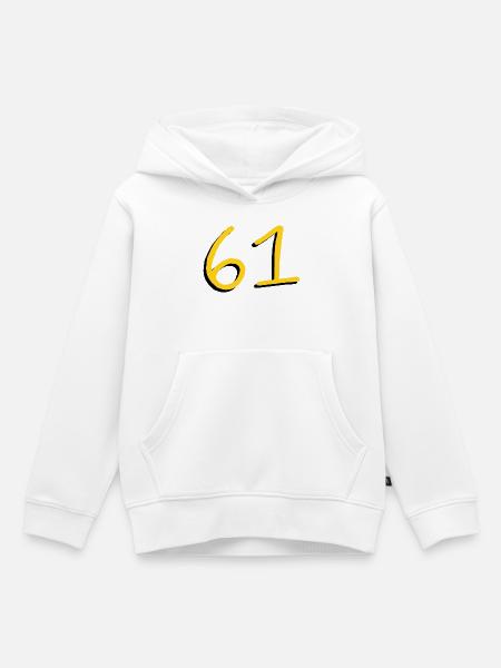 61 - Kinder Premium Organic Hoodie - Weiß