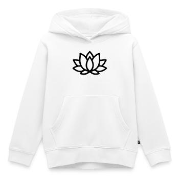 Lotusblüte - Kinder Premium Organic Hoodie - Weiß - Vorne - AI Model Kid Female (0cm)