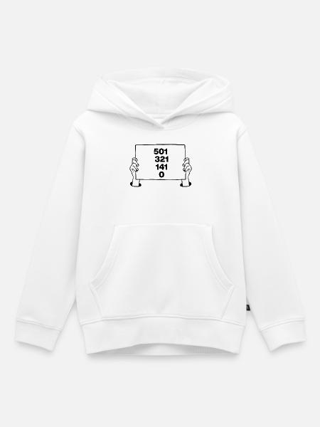 501–0 in 9 Darts, Fan Sign, Neun Perfekte, 180 - Kinder Premium Organic Hoodie - Weiß