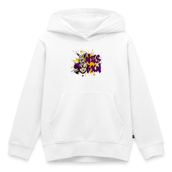 NZS BXN Graffiti – Antifaschistisches Statement - Kinder Premium Organic Hoodie - Weiß - Vorne - AI Model Kid Female (0cm)