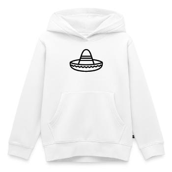 Mexikanischer Hut - Kinder Premium Organic Hoodie - Weiß - Vorne - AI Model Kid Female (0cm)