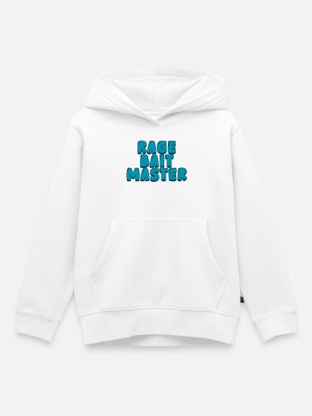 Rage-Bait-Meister - Kinder Premium Organic Hoodie - Weiß