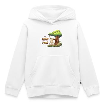 Siggi und der Zauberwald - Chillen - Kinder Premium Organic Hoodie - Weiß - Vorne - AI Model Kid Female (0cm)