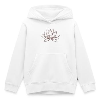 Lotusblüte - Kinder Premium Organic Hoodie - Weiß - Vorne - AI Model Kid Female (0cm)