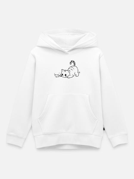 Pounce Mode Activated - Kinder Premium Organic Hoodie - Weiß