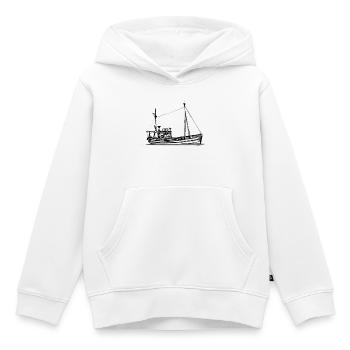 Fishing Cutters & Crab Cutters - Illustration - Kids Premium Organic Hoodie - white - Front - AI Model Kid Female (0cm)