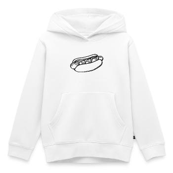 Hot Dog - Illustration - Sweat Premium à capuche enfant bio - blanc - Devant - AI Model Kid Female (0cm)