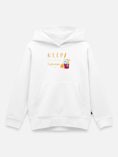 Schulhausmeister - Kinder Premium Organic Hoodie - Weiß