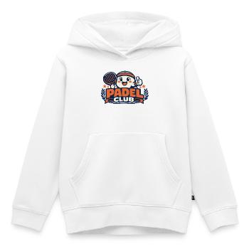 Padel Club Comic Maskottchen - Kinder Premium Organic Hoodie - Weiß - Vorne - AI Model Kid Female (0cm)