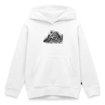 Kämpfende Tiger - Kinder Premium Organic Hoodie - Weiß - Vorne - AI Model Kid Female (0cm)