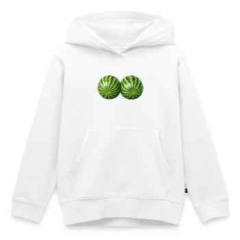 watermelons - Kids Premium Organic Hoodie - white - Front - AI Model Kid Female (0cm)