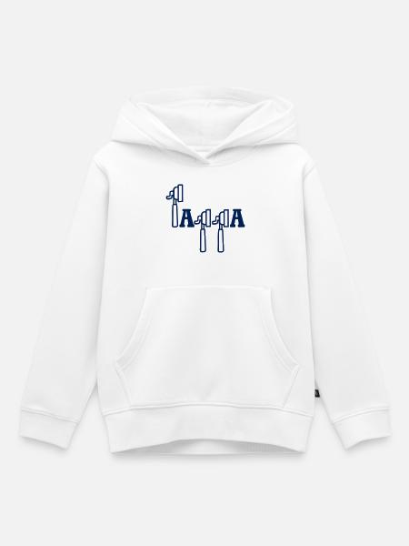 Schwedischer Kaffeepapa - Kinder Premium Organic Hoodie - Weiß
