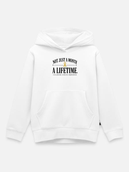 Nicht Nur Ein Monat, Sondern Lebenslanges - Kinder Premium Organic Hoodie - Weiß