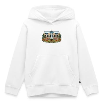 Flora Köln Aquarell - Kinder Premium Organic Hoodie - Weiß - Vorne - AI Model Kid Female (0cm)