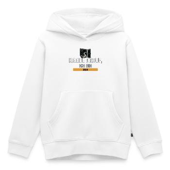 Erste eigene Klasse, Kreide und Schulstart - Kinder Premium Organic Hoodie - Weiß - Vorne - AI Model Kid Female (0cm)