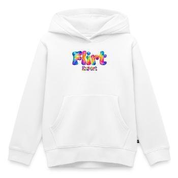 Flirt Expert – Bunter Aquarell Spruch mit Humor - Kinder Premium Organic Hoodie - Weiß - Vorne - AI Model Kid Female (0cm)