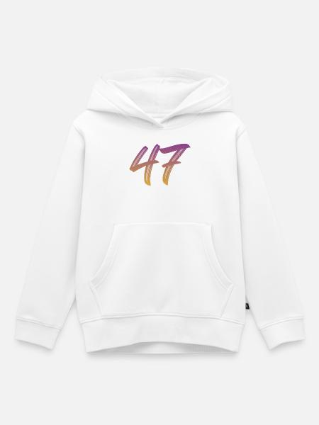 47 - Kinder Premium Organic Hoodie - Weiß