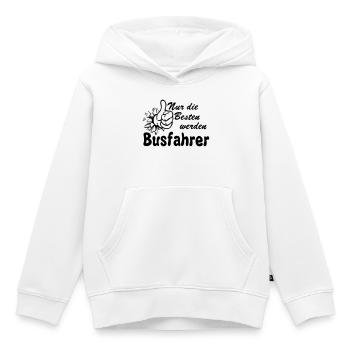 Busfahrer Bus Omnibus Busfahrer nur die Besten(25) - Kinder Premium Organic Hoodie - Weiß - Vorne - AI Model Kid Female (0cm)