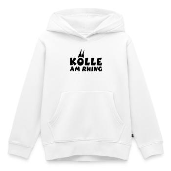 Köln am Rhein - Kölle am Rhing - Kinder Premium Organic Hoodie - Weiß - Vorne - AI Model Kid Female (0cm)