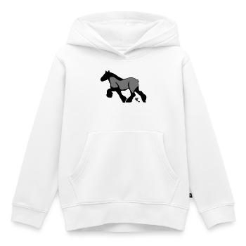 thorgrau - Kinder Premium Organic Hoodie - Weiß - Vorne - AI Model Kid Female (0cm)