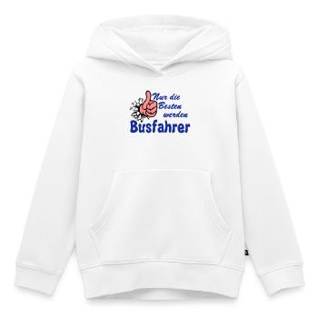 Busfahrer Bus Omnibus nur die besten (25) - Kinder Premium Organic Hoodie - Weiß - Vorne - AI Model Kid Female (0cm)