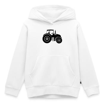 Shade Silhouette Farm Tractor - Kids Premium Organic Hoodie - white - Front - AI Model Kid Female (0cm)