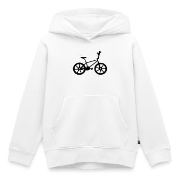 BMX Bike | BMX Bike | BMX Bike - Kids Premium Organic Hoodie - white - Front - AI Model Kid Female (0cm)