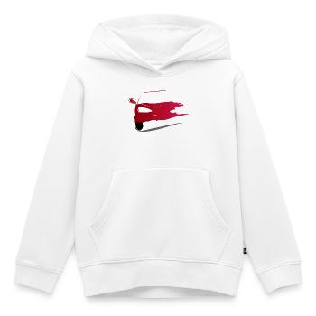 Zeichnung eines roten Sportwagens - Kinder Premium Organic Hoodie - Weiß - Vorne - AI Model Kid Female (0cm)