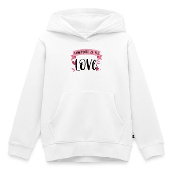 Le paintball est mon amour - Gotscha Gift - Sweat Premium à capuche enfant bio - blanc - Devant - AI Model Kid Female (0cm)