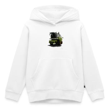 Combine Harvester Mega 360 - Kids Premium Organic Hoodie - white - Front - AI Model Kid Female (0cm)