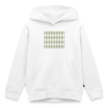 Christmas Plain Sweater (green) - Kids Premium Organic Hoodie - white - Front - AI Model Kid Female (0cm)