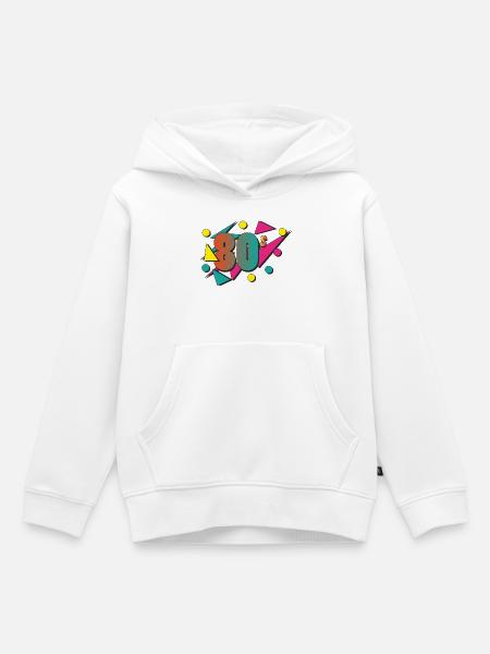 The 80's - Kinder Premium Organic Hoodie - Weiß