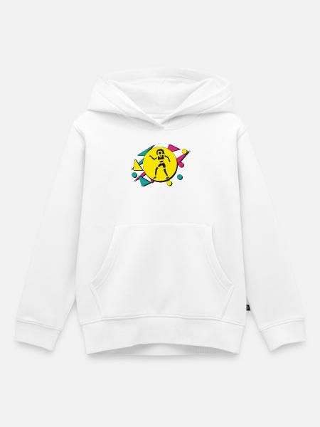 80s Dancer - Kinder Premium Organic Hoodie - Weiß