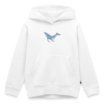 Baleine à bosse - Sweat Premium à capuche enfant bio - blanc - Devant - AI Model Kid Female (0cm)