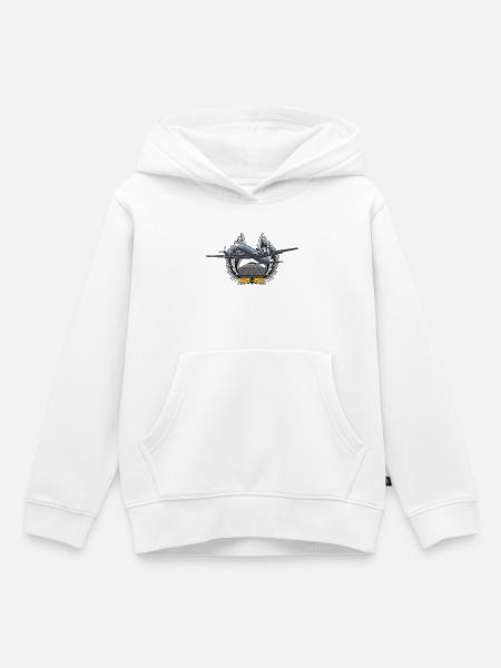IL-18 - Kinder Premium Organic Hoodie - Weiß