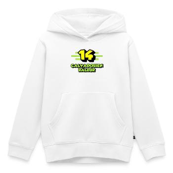 Complaining Calvadosian - Kids Premium Organic Hoodie - white - Front - AI Model Kid Female (0cm)