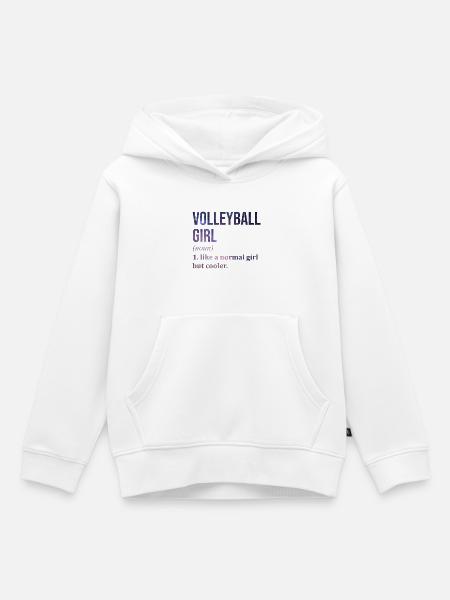 Volleyball Volleyball Volleyball - Kinder Premium Organic Hoodie - Weiß