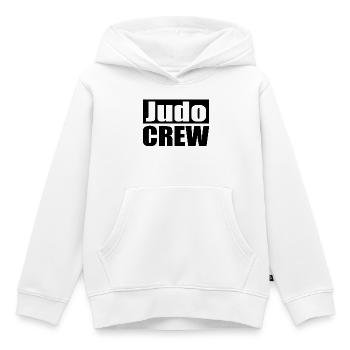 Judo Crew - Sweat Premium à capuche enfant bio - blanc - Devant - AI Model Kid Female (0cm)