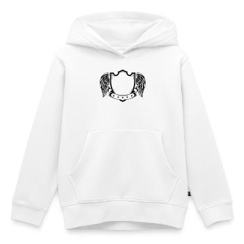 Armoiries - Sweat Premium à capuche enfant bio - blanc - Devant - AI Model Kid Female (0cm)