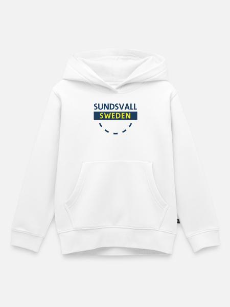 Sundsvall Schweden Logo - Kinder Premium Organic Hoodie - Weiß