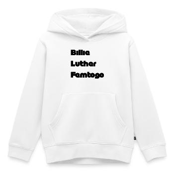 Einfaches Design, schlank, Musik, Rap, Hip Hop, Pop - Kinder Premium Organic Hoodie - Weiß - Vorne - AI Model Kid Female (0cm)