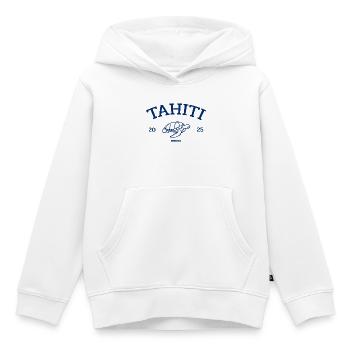 Tahiti - Turtle - French Polynesia - Schildkröte - Kids Premium Organic Hoodie - white - Front - AI Model Kid Female (0cm)