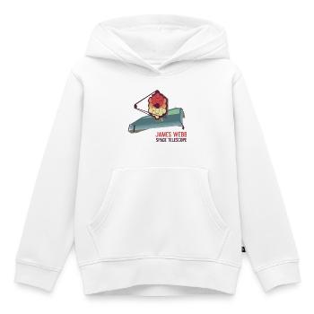 Télescope spatial James Webb - Sweat Premium à capuche enfant bio - blanc - Devant - AI Model Kid Female (0cm)