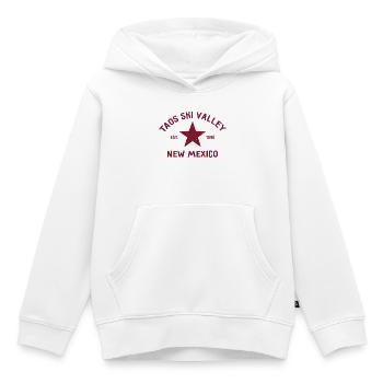 Taos Ski Valley - Nouveau-Mexique - États-Unis - Amérique - Sweat Premium à capuche enfant bio - blanc - Devant - AI Model Kid Female (0cm)