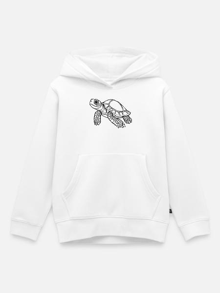 Schildkröten Schildkröten - Kinder Premium Organic Hoodie - Weiß