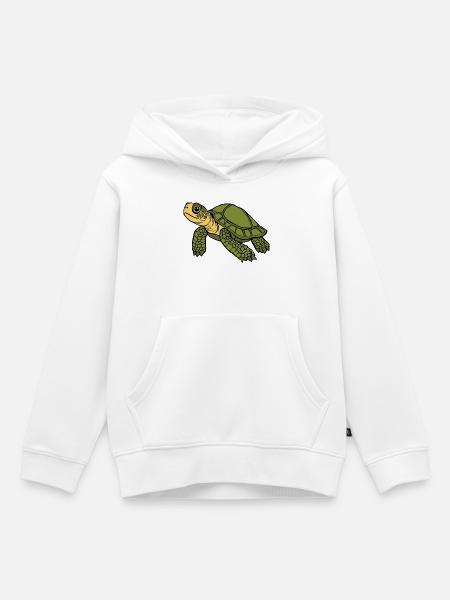 Schildkröten Schildkröten - Kinder Premium Organic Hoodie - Weiß