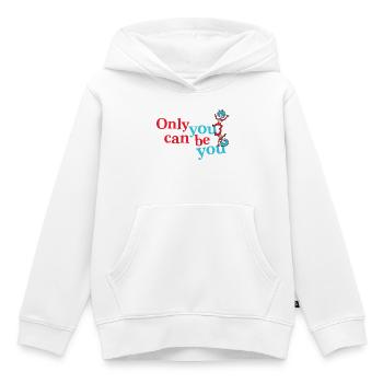 Dr. Seuss Chose Un et Chose Deux - Sweat Premium à capuche enfant bio - blanc - Devant - AI Model Kid Female (0cm)