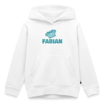 Fabian - Kinder Premium Organic Hoodie - Weiß - Vorne - AI Model Kid Female (0cm)