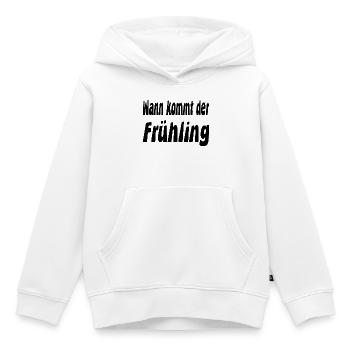 Frühling - Kinder Premium Organic Hoodie - Weiß - Vorne - AI Model Kid Female (0cm)